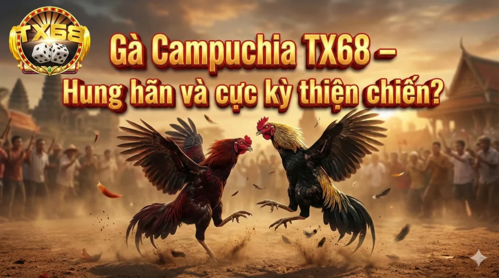 Gà Campuchia TX68 – Hung hãn và cực kỳ thiện chiến