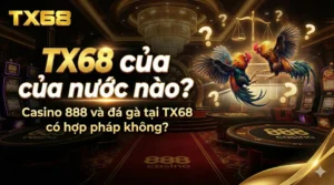 TX68 của nước nào? Casino 888 và đá gà tại TX68 có hợp pháp không?