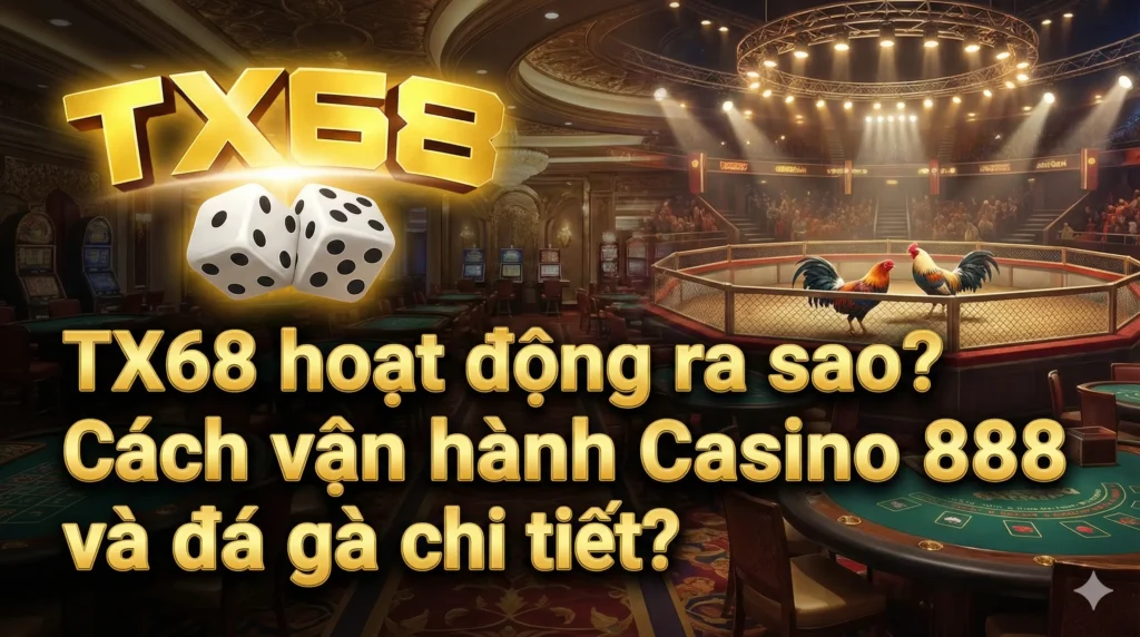 TX68 hoạt động ra sao? Cách vận hành Casino 888 và đá gà chi tiết