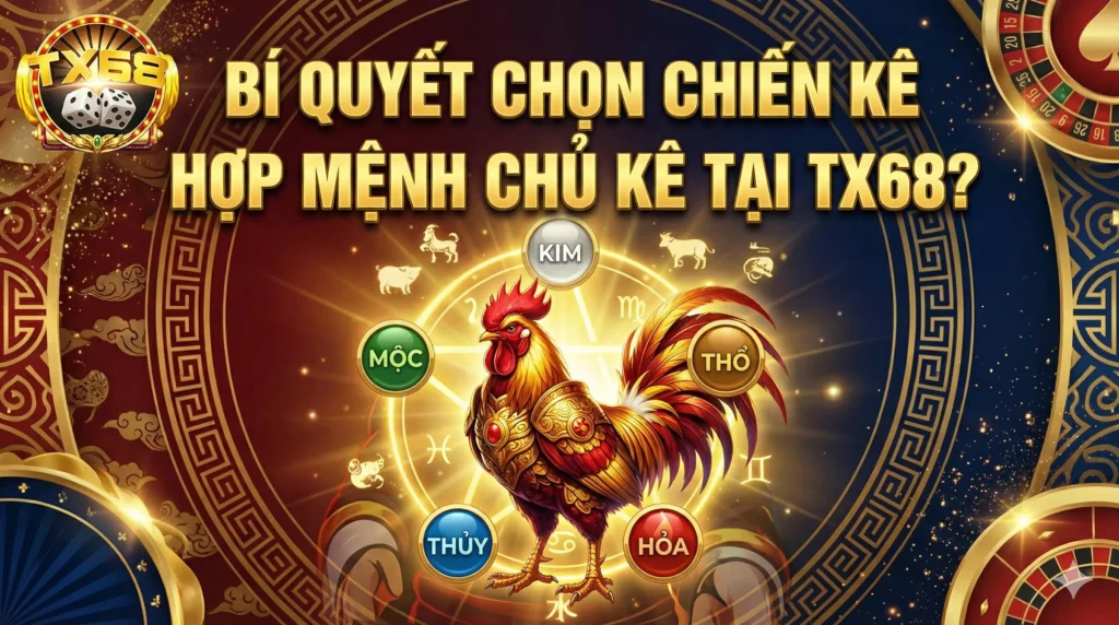 Bí quyết chọn chiến kê hợp mệnh chủ kê tại TX68