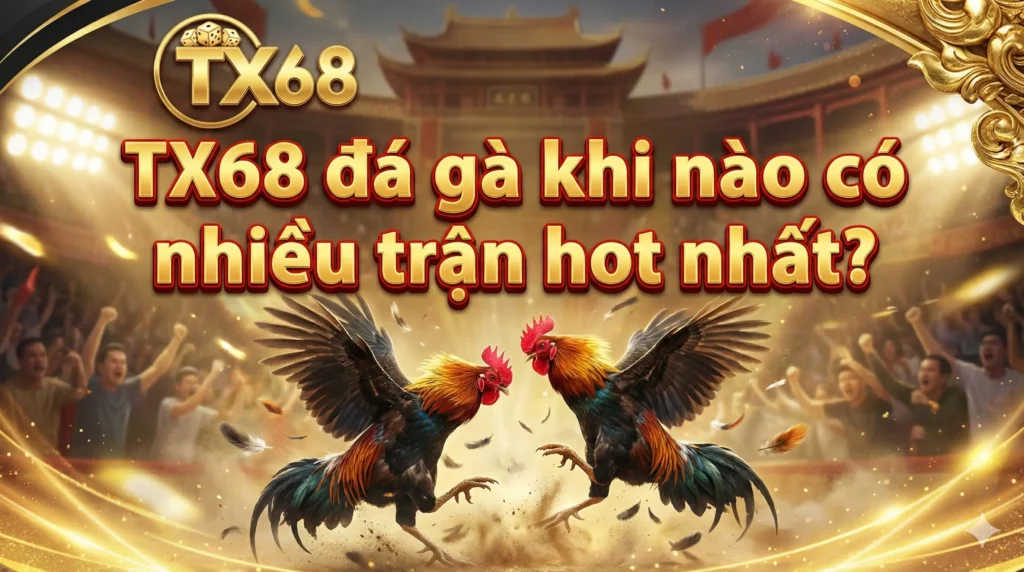 TX68 đá gà khi nào có nhiều trận hot nhất?