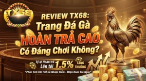 Review TX68: Trang đá gà hoàn trả cao có đáng chơi không?
