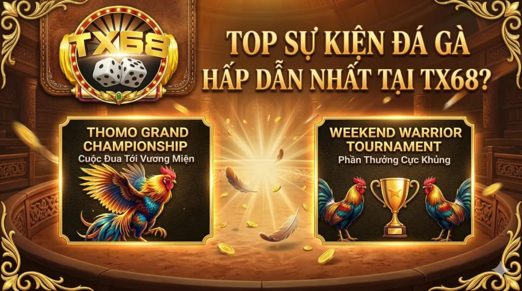 Top sự kiện đá gà hấp dẫn nhất tại TX68
